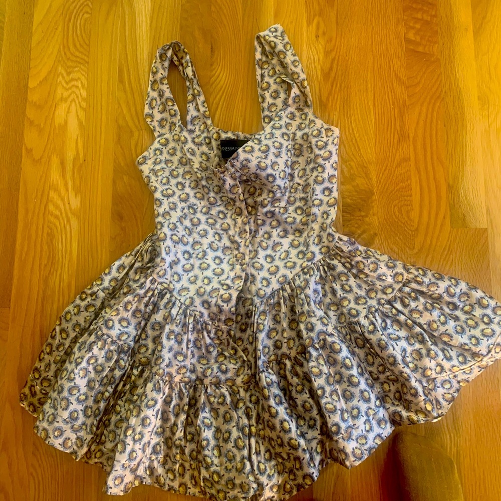 Vanessa Mooney Silk Daisy Elisabeth Dress NWT